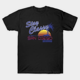 Anchorman Stay Classy San Diego Sunset T-Shirt